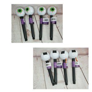4 Halloween Eyeball Solar Light Garden Decor